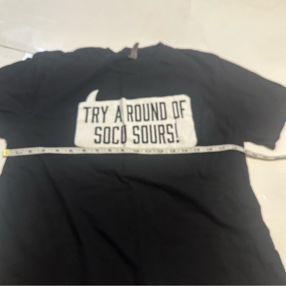 Try A Round Of Soco Sours Speech Bubble Southern Comfort Drinking Party TShirt L - Picture 4 of 4